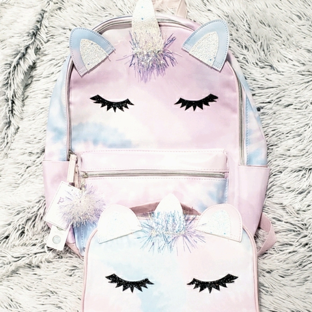 SOLD. Unicorn Backpack and lunchbox - Picture 2 of 9